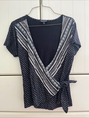 Lucky Brand Tie Front Shirt